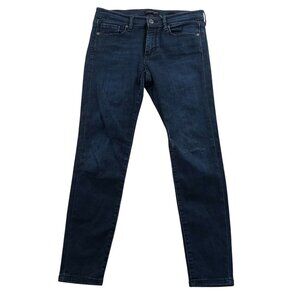 Banana Republic Womens Jeans Size 26 Blue Dark Denim Skinny Leg Classic Casual